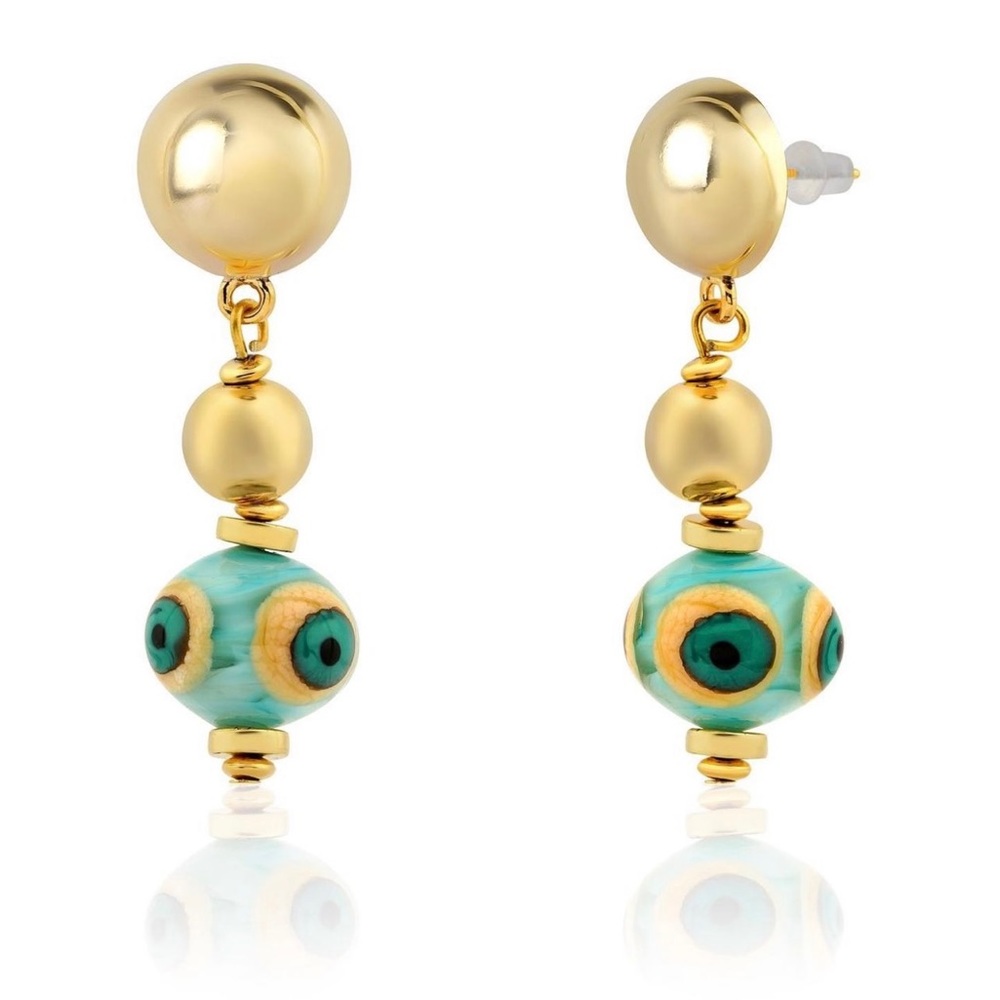 Evil eye earrings